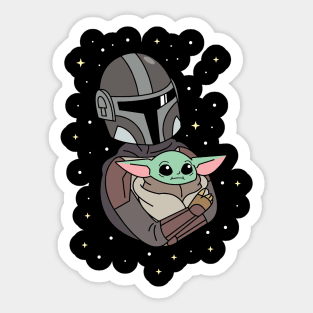 Space baby Sticker